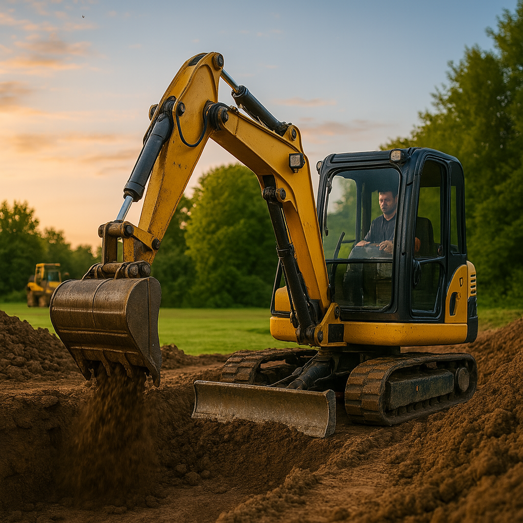 Prace ziemne Siedlce – minikoparka i wykopy